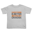 thumbnail image 1 of Everything is Better with Grandma Funny Toddler T-Shirts for Boys Girls (Gray, Youth L), 1 of 5