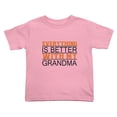 thumbnail image 1 of Everything is Better with Grandma Funny Toddler T-Shirts for Boys Girls (Pink, Youth XL), 1 of 5