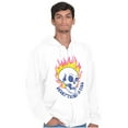 thumbnail image 1 of Everything is Fine Flaming Skull Unisex Fleece Graphic Zip Up Hoodie Brisco Brands 2X, 1 of 5