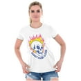 thumbnail image 1 of Everything is Fine Flaming Skull Womens Fitted Plus Size Graphic Tee Brisco Brands 2X, 1 of 5