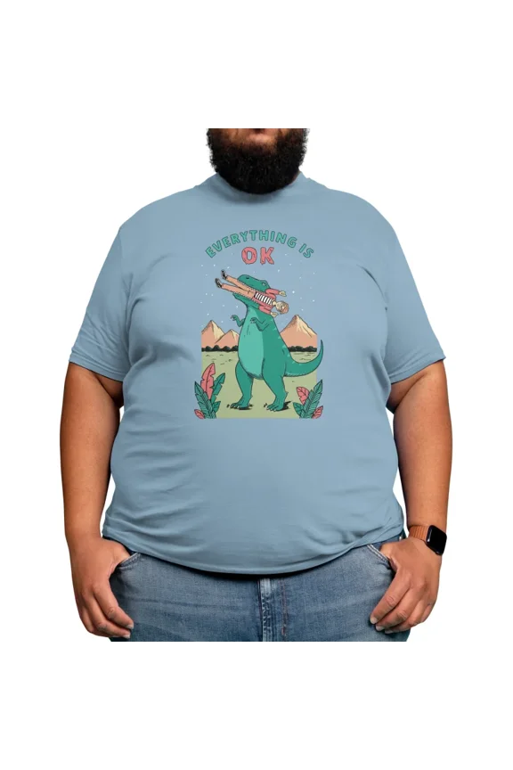 Everything is ok dinosaur Coffee Man Art