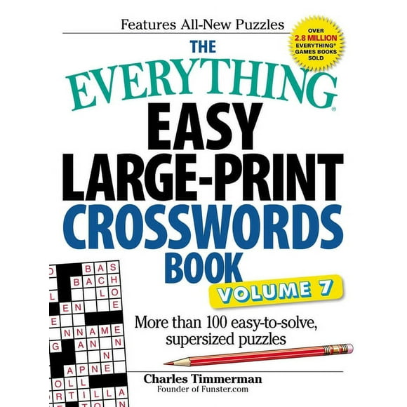 Everything(r) The Everything Easy Large-Print Crosswords Book, Volume 7, (Paperback)