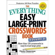 Everything(r) The Everything Easy Large-Print Crosswords Book, Volume 8, (Paperback)