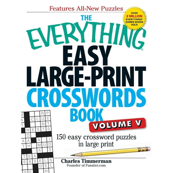 Everything(r) The Everything Easy Large-Print Crosswords Book, Volume V, (Paperback)
