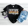 thumbnail image 1 of Everything's Fine Black Unisex Graphic Tee, 1 of 4