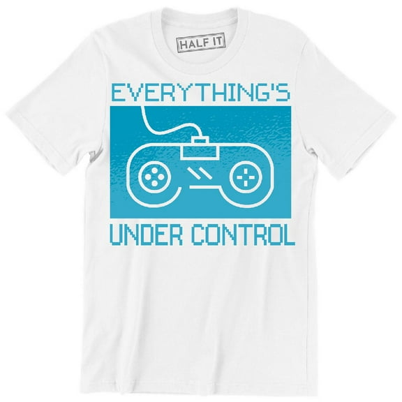 Everything's Under Control Funny Old Schold Video Game Controler T-Shirt