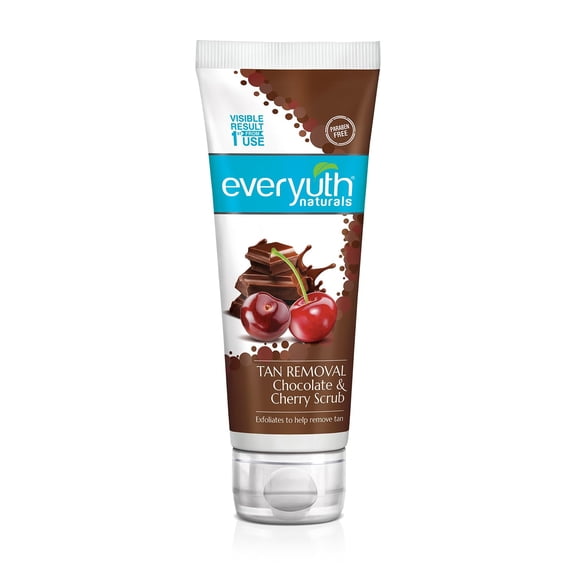 Everyuth Naturals Pure & Light Tan Removal Choco Cherry Scrub, 100G