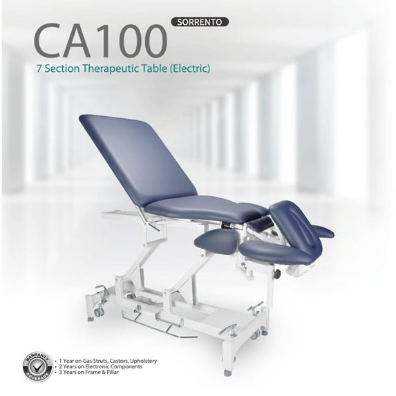 Everyway4all Electric CA100 Blue 7 Section Chiropractic physical therapy treatment Hi-Lo Table