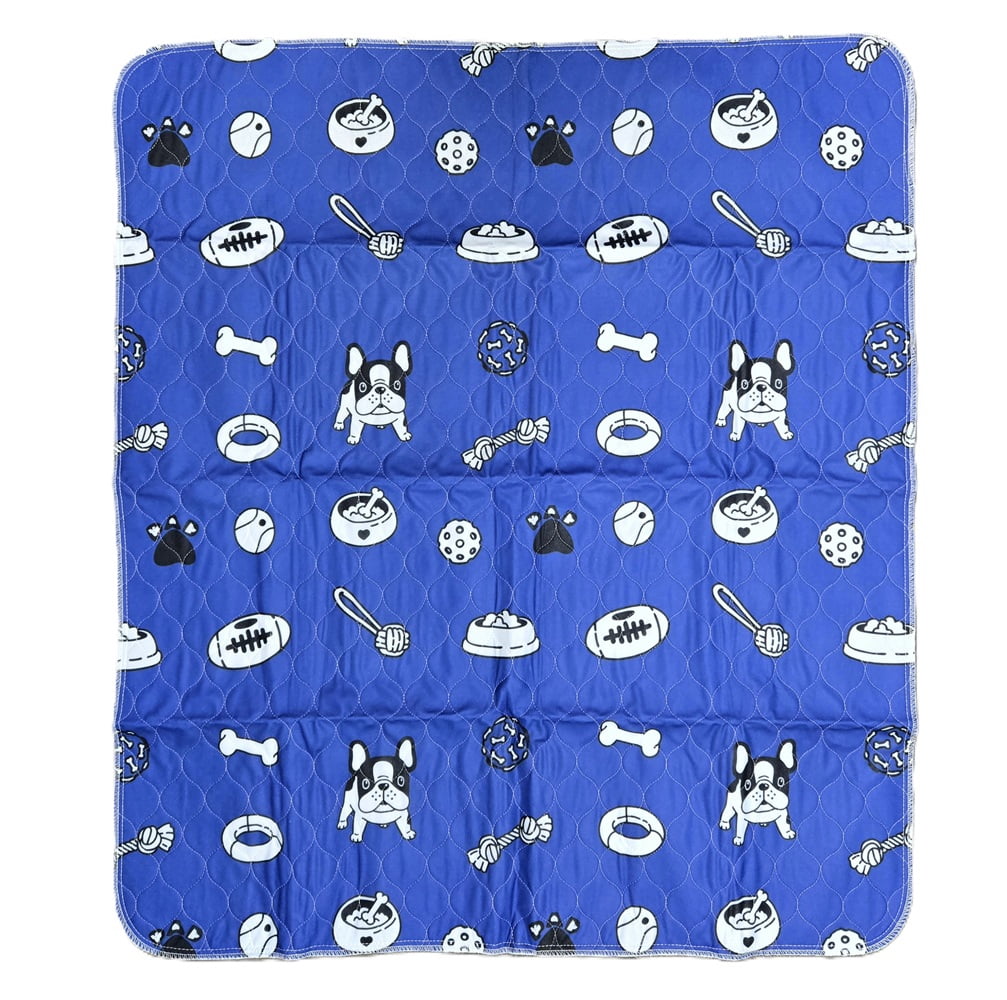 Everywhere Essentials Washable Pet Pads for Dogs Blue Puppy 36" X 41" (4-Pack)