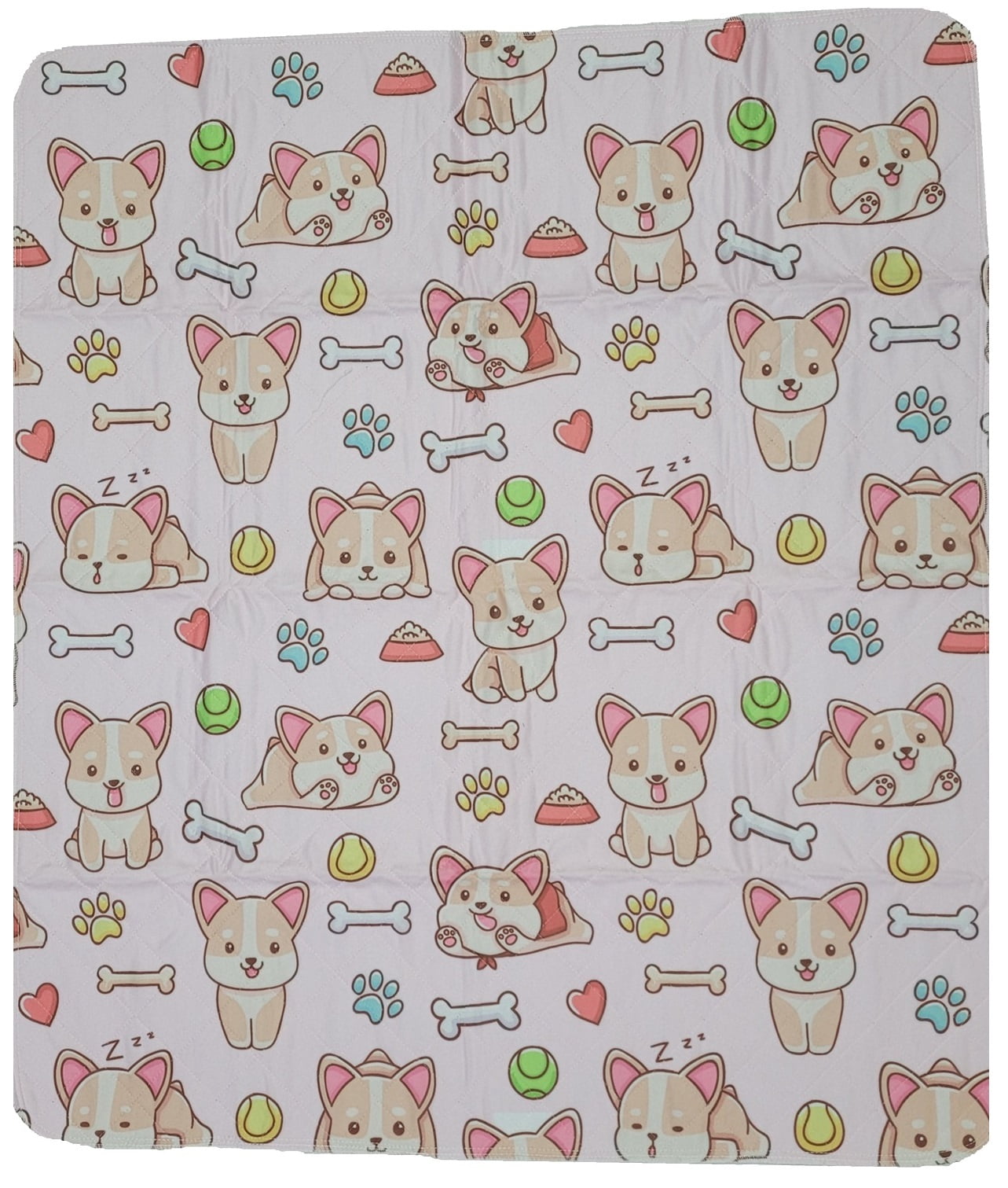 Everywhere Essentials Washable Pet Pads for Dogs Pink Puppy 36" X 41"