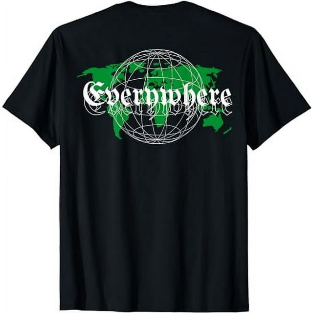 Everywhere World Traveler Planet | Earth Map T-Shirt - Walmart.com