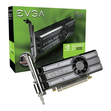 Evga GeForce GT 1030 SC 2GB PCI-E Low Profile with DVI, HDMI