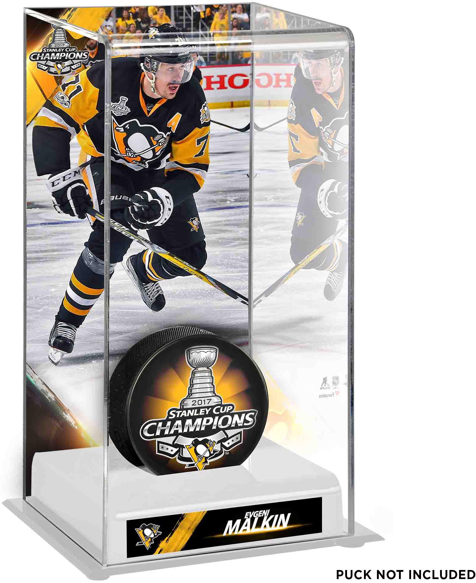 Evgeni Malkin Pittsburgh Penguins Tall Puck Display Case - Official NHL Acrylic Case (No Logo)
