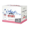 thumbnail image 1 of Evian Natural Spring Water 1 L, 12 pk. A1, 1 of 9