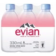 thumbnail image 1 of Evian Natural Spring Water, 330 mL Bottles, 6 Count – Pure Natural Spring Water, 1 of 5