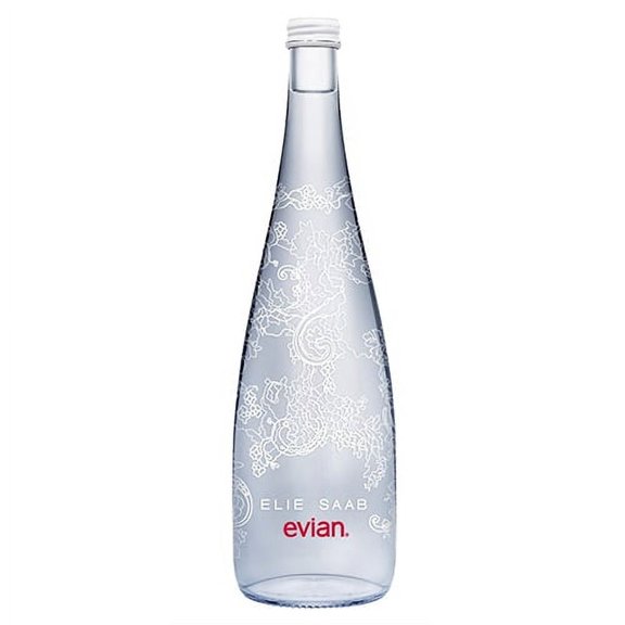 Evian Water Glass Bottle - 750 ML x 12