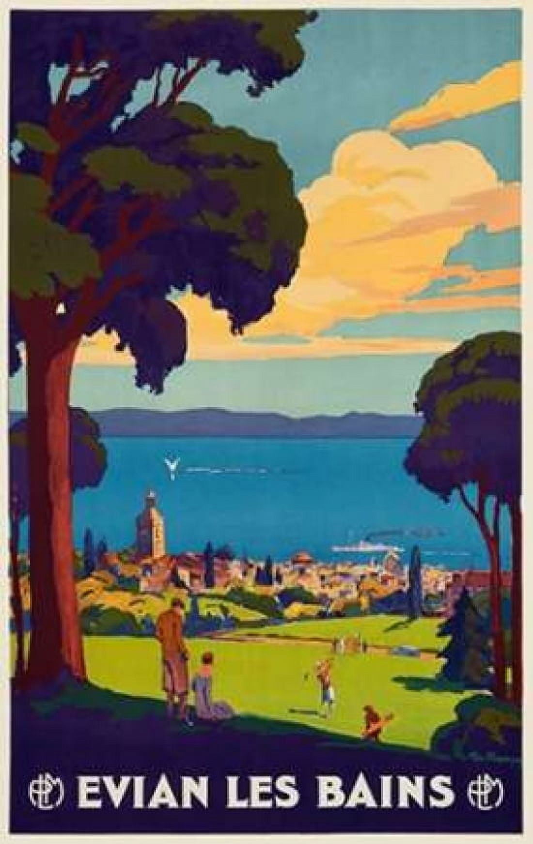 Evian les Bains Canvas Art - Geo Francois (24 x 36)
