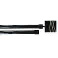 thumbnail image 1 of Evideco Adjustable 3/4" Double Window Curtain Rod 50" to 82" White - 50" to 82" L x 3/4" D Black, 1 of 5