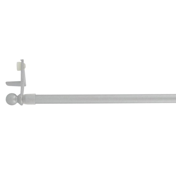 Evideco Adjustable Tension Rod FixVit Diam 0.5 Inch Silver 11" to 19"