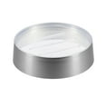thumbnail image 1 of Evideco Brushed Aluminum Soap Dish Cup Dispenser Tray NOUMEA - Silver - 4.5" L x 4.5" W x 1.5"H, 1 of 5