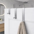 thumbnail image 1 of Adjustable Silver Over The Door Hooks - 3-Piece Door Hanger Set for Clothing and Accessories, Perfect for Home & Office - Includes 1 Large, 1 Medium, 1 Small Door Rack, 1 of 9