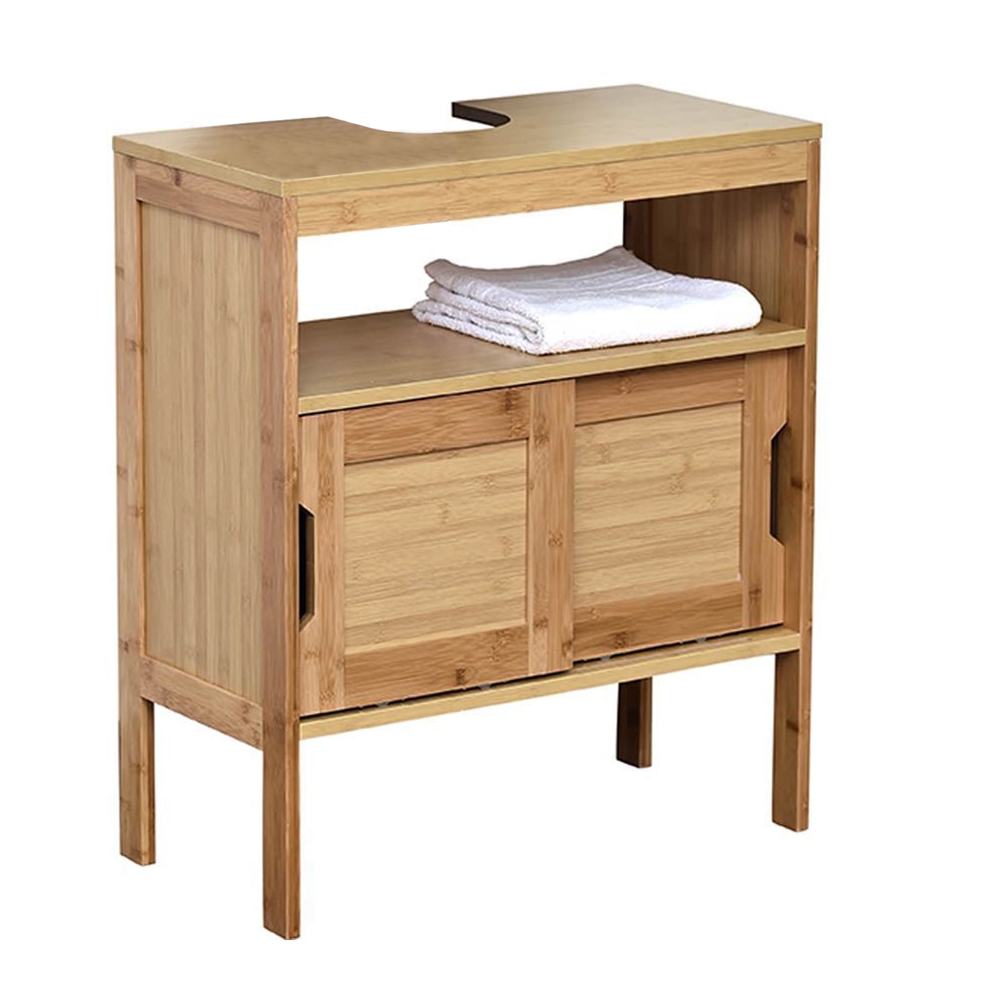 Mahe Bamboo Freestanding Under-Sink Bathroom Cabinet