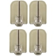 thumbnail image 1 of Evideco Self Adhesive Hooks Sash Rod Kitchen Curtains Set of 4 Clear N/A, 1 of 5