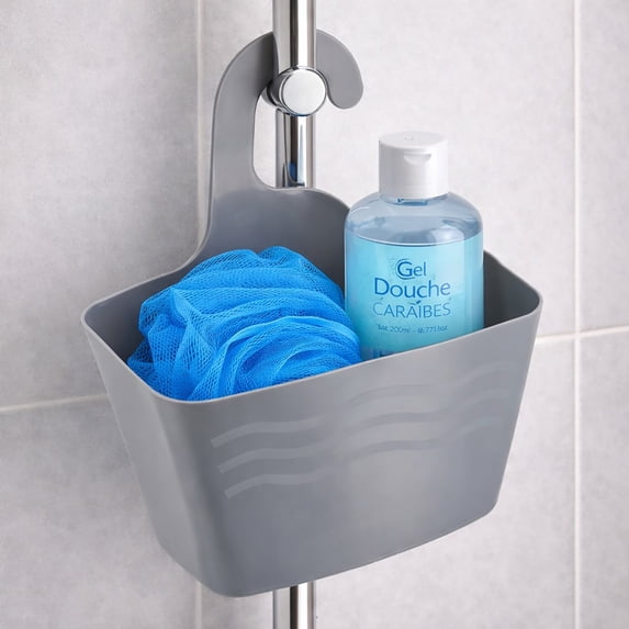 Evideco Wall Shower Caddy Plastic Basket with Hanger