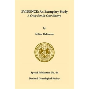 Evidence: An Exemplary Study--- A Craig Family Case History Paperback