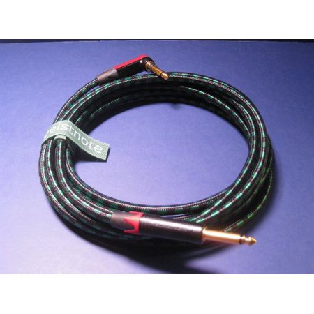 Evidence Audio Geistnote's Lyric Hg Instrument Cable with Neutrik Silent Plug and Gold Connectors 10 Ft (3 M) ~ Right Angle to Straight