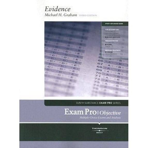 Pre-Owned Evidence Exam Pro-Objective (Sum + Substance Exam Pro Series) (Paperback) 0314188126 9780314188120