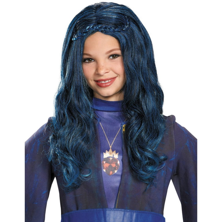 Disney Descendants Evie Wig Child Blue Black Disney Descendants Evie Wig Child Blue Black