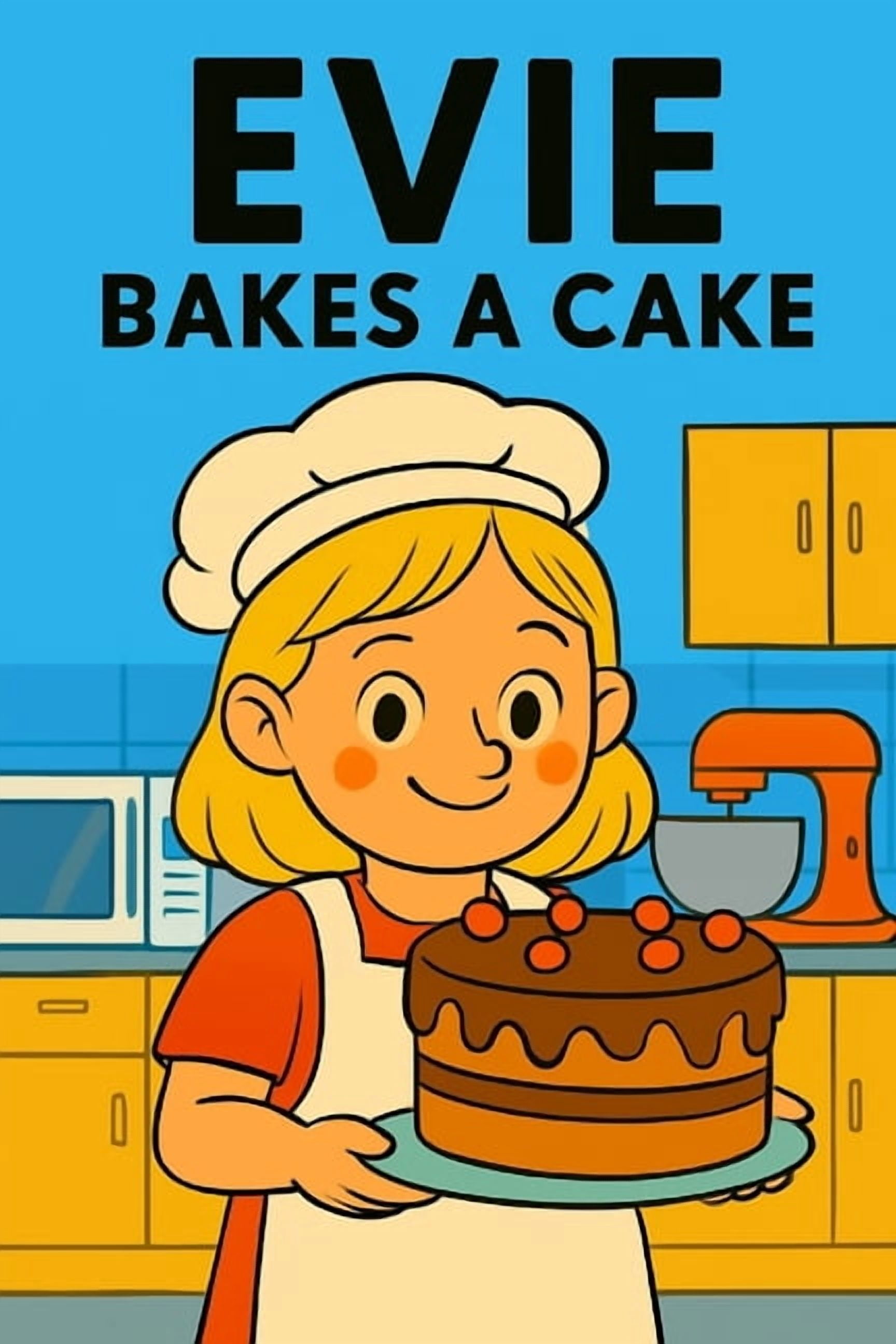 Evie's Adventures Evie Bakes A Cake: Flour flies, frosting drips, and sweetness fills the air!, Book 6, (Paperback)