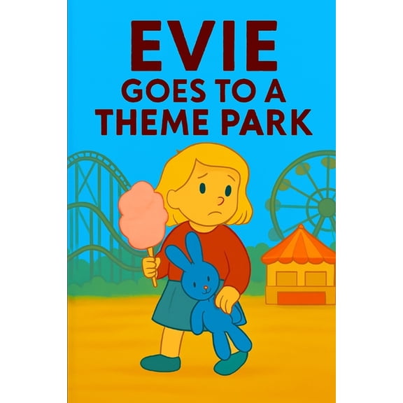 Evie's Adventures Evie Goes To A Theme Park: Roller coasters, cotton candy, and magical rides-Evie's big day of thrills and fun!, Book 25, (Paperback)