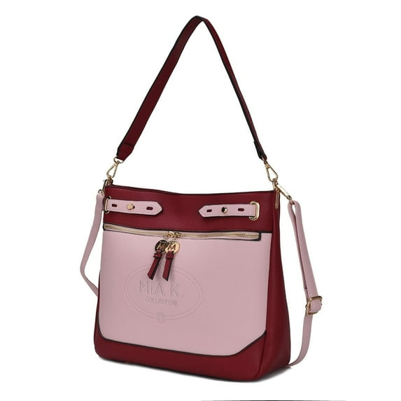 Evie two-tone Vegan Leather Womens Shoulder bag by Mia K.