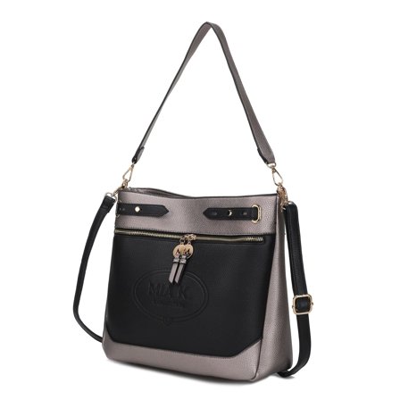 Evie two-tone Vegan Leather Womens Shoulder bag by Mia K.