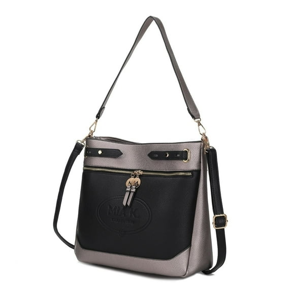 Evie two-tone Vegan Leather Womens Shoulder bag by Mia K.