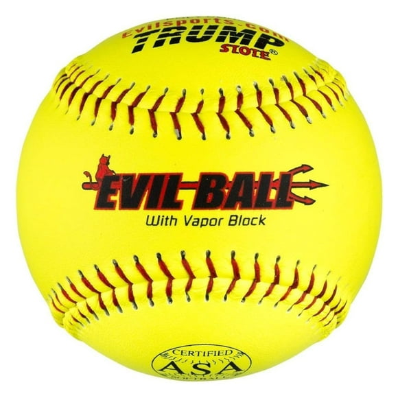 Evil ASA 44-375 HOT Leather Cover 44 375 Compression Softball, 12-Inch Comp, Pack of 12
