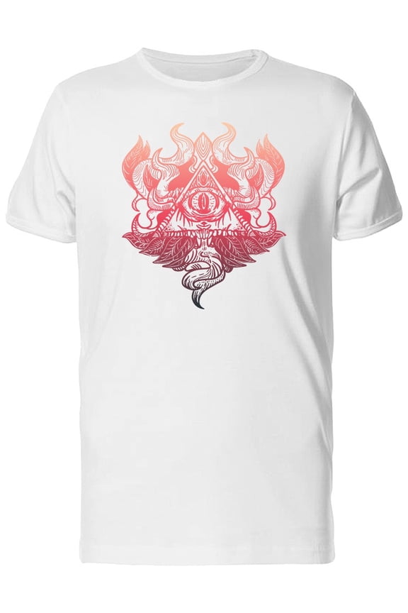 Evil All Seeing Eye Gradient T-Shirt Men -Image by Shutterstock, Male Medium