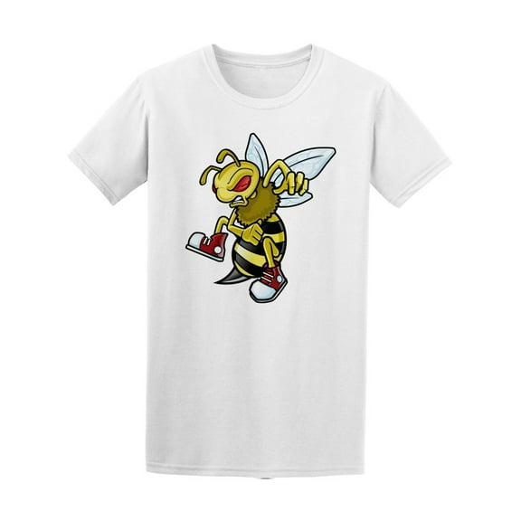 Evil Bee Mascot T-Shirt Men -Image by Shutterstock, Male Large