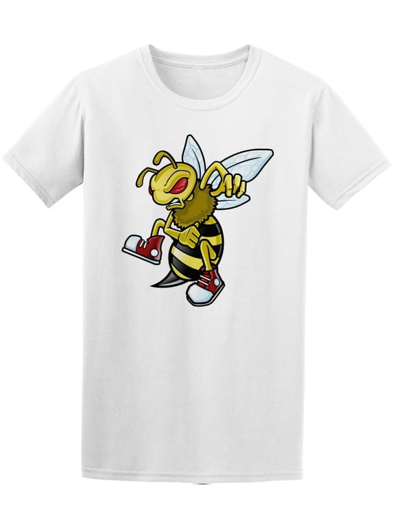 Evil Bee Mascot T-Shirt Men -Image by Shutterstock, Male Small
