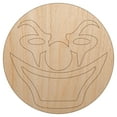 thumbnail image 1 of Evil Clown Face Wood Shape Unfinished Piece Cutout Craft DIY Projects - 6.25 Inch Size - 1/4 Inch Thick, 1 of 7