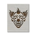 thumbnail image 1 of Evil Clown Smiling Stencil Template Reusable 8.5 x 11 for Painting on Walls, Wood, Etc. By Stencilville, 1 of 2