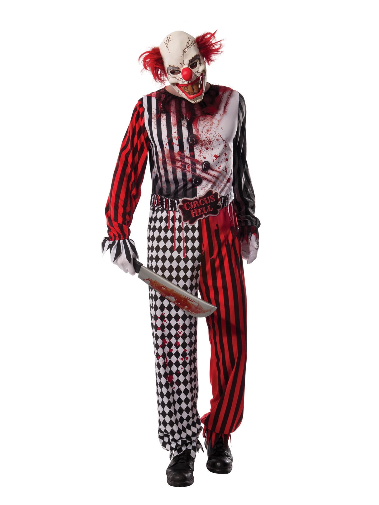Rubies Evil Clown Costume for Adults, Men's One Size