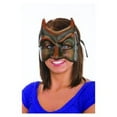 thumbnail image 1 of Evil Dark Red Devil Horns Paper Mache Halloween Mardi Gras Mask, 1 of 1