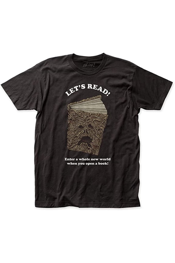 Evil Dead 2 Men's Let's Read Slim Fit T-Shirt Black S