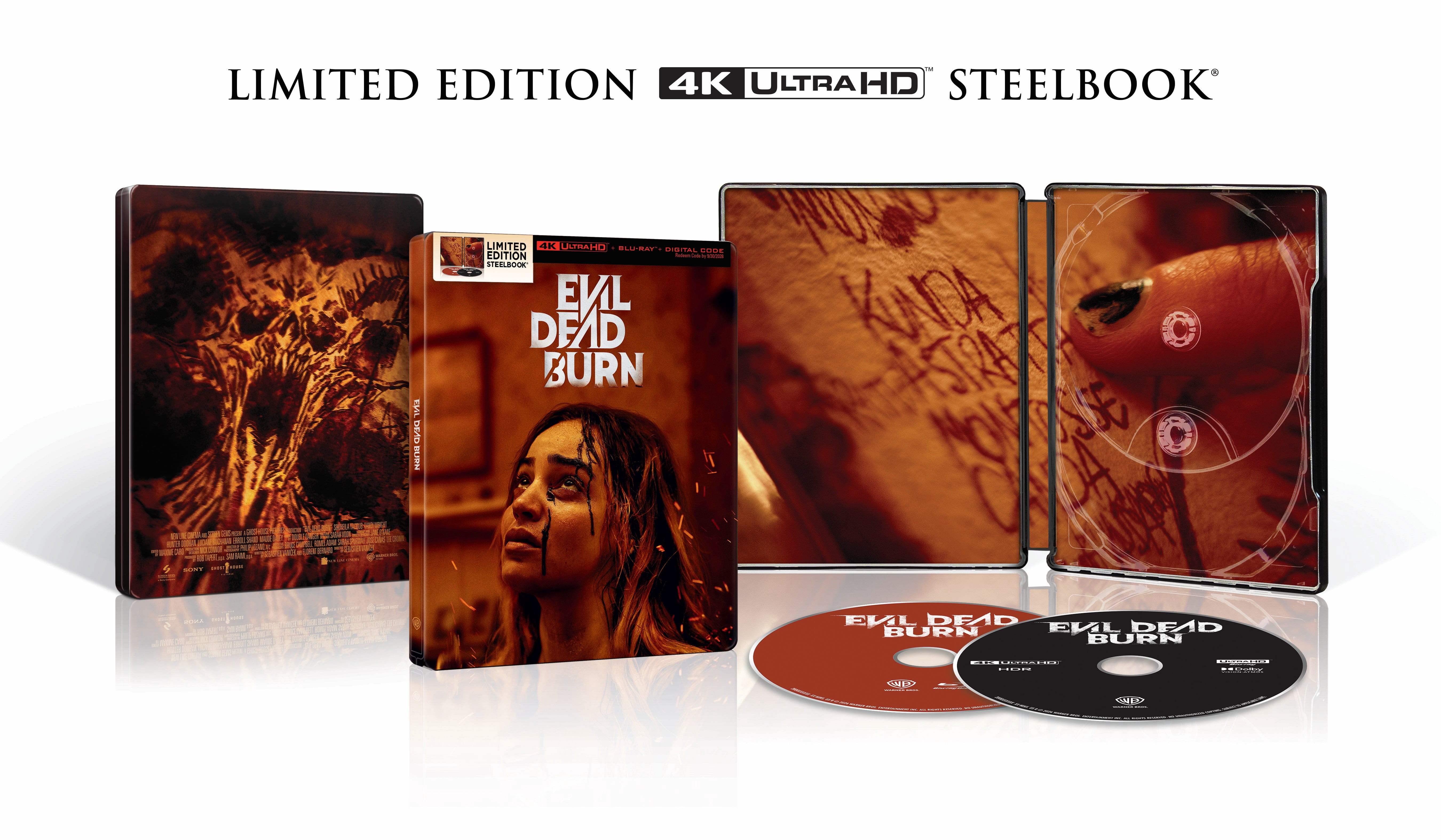 Evil Dead Burn (Steelbook) (4K Ultra HD + Digital Copy), Horror, Warner Bros.
