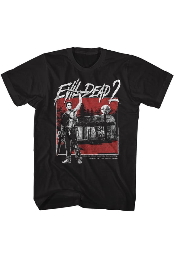 Evil Dead Cabin Square Black T-Shirt