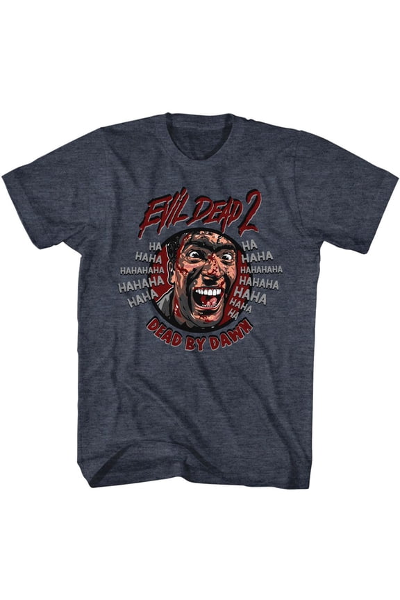 Evil Dead Ha Hahaha Navy Heather T-Shirt
