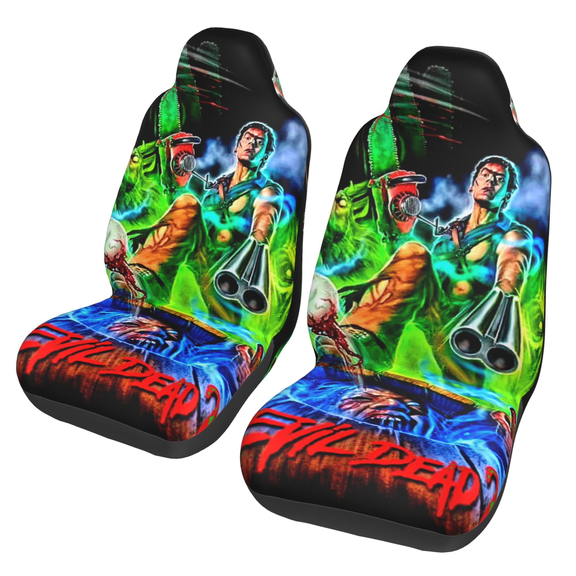 Evil Dead Horror Car Seat Covers Set 2Pcs, Front Seat Covers for Car ...